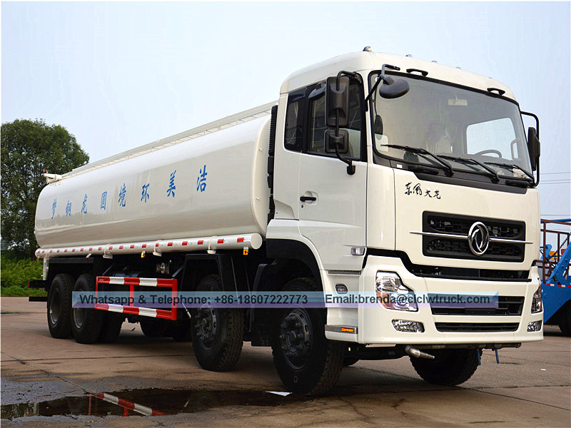 Dongfeng 8x4 5500 galon 25000L supplier ng trak ng tubig