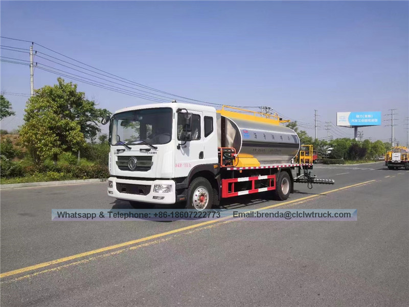 डोंगफेंग डामर स्प्रेयर प्रदायक, 4x2 डामर सड़क मेंटेनर चीन निर्माता, 8-10 सीबीएम कोलतार वितरण ट्रक