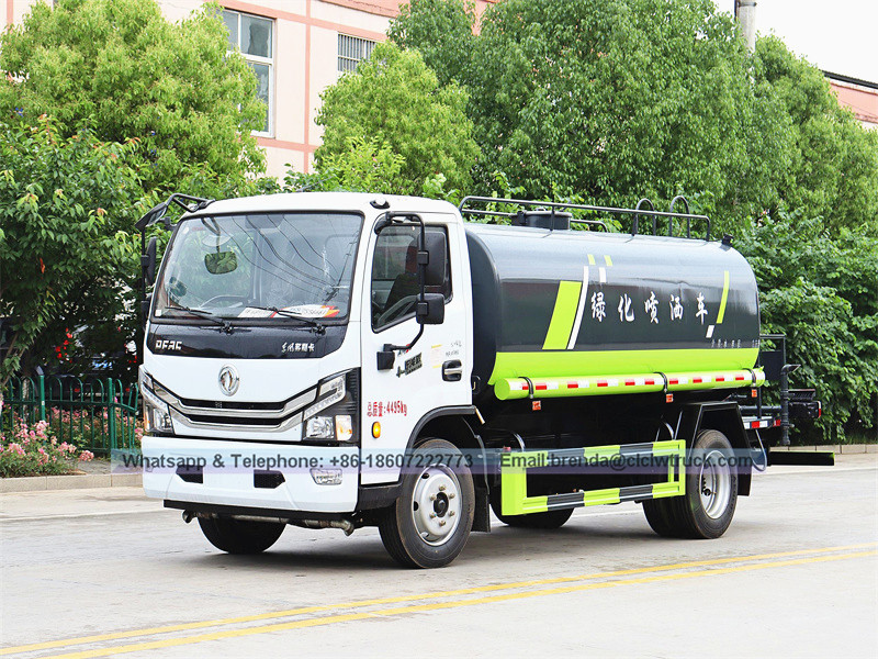Dongfeng DFAC 6000 ลิตรถึง 8000 ลิตรรถบรรทุกน้ำ