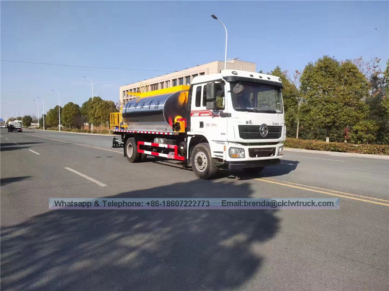 Shacman 8000-10000 लीटर डामर वितरण ट्रक -10-12M डामर वितरक ट्रक मूल्य