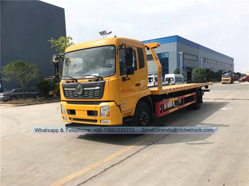 Dongfeng Kingrun 8ton Wrecker Tow Flatbed Truck