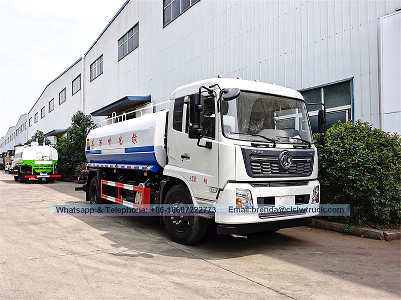 Dongfeng Tianjin 12000L water truck supplier china,12CBM water tank truck manufacturer china