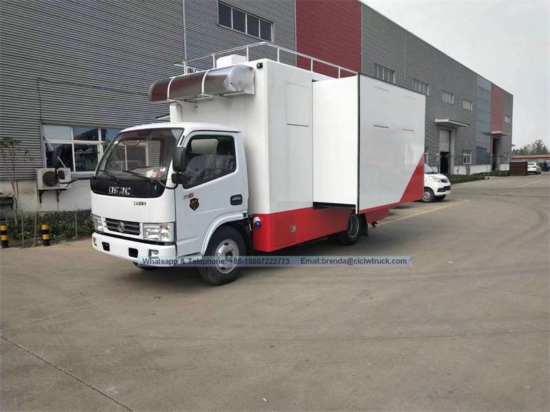 东风卡车的食品供应商，快餐车，冰淇淋食品的卡车制造商中国