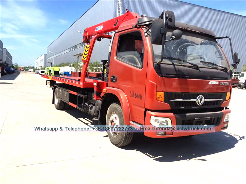 Dongfeng ARROP 4 TON avec grue, fournisseur de véhicules de remorquage, fabricant de véhicules de récupération Chine