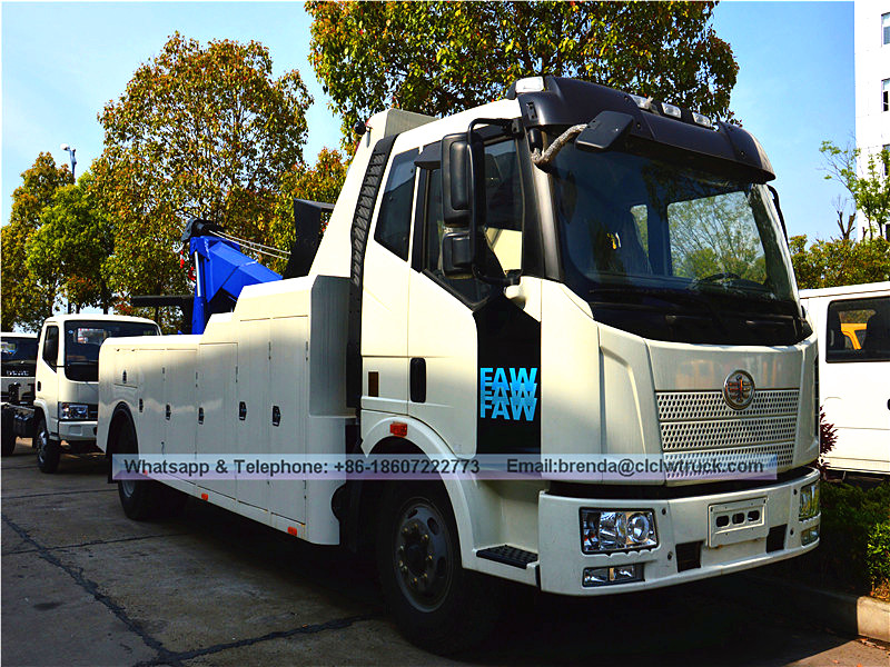 FAW 8-13TON TRAVAILLE FOURNAL, 4x2 dépanneuse à vendre Chine