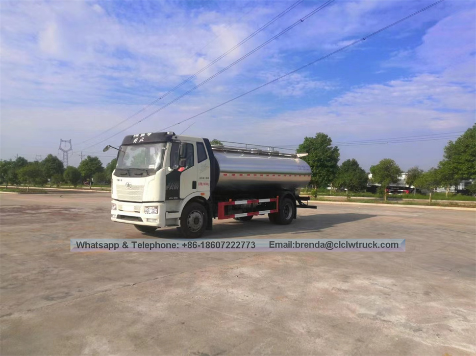 Caminhão de tanque de leite isolado FAW 8000L-10000L Caminhão de transporte de leite