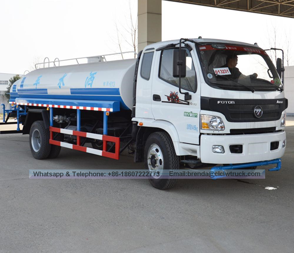 Foton Auman 4X2 2200 gal 10000L water truck