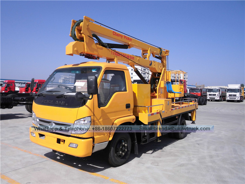 Foton RHD 12-16 mètres Backet Truck China fabricant, RHD High Altitude Operation Truck