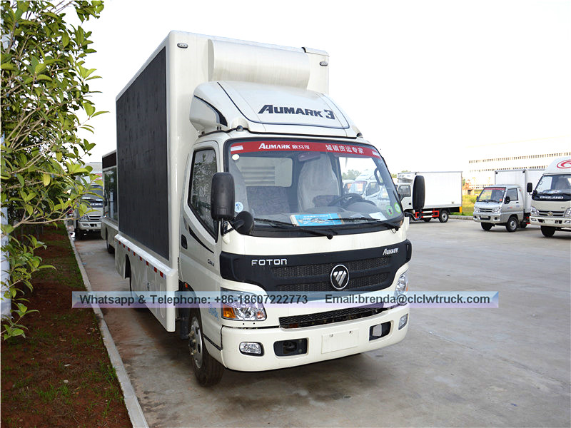 Foton Brand P4, P5, camion LED mobile hors porte P6, avec écran SMD à vendre