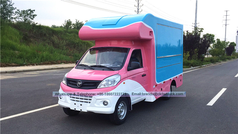 Foton fournisseurs de camion alimentaire chine, crème glacée fabricant de camion de nourriture porcelaine, camion de restauration rapide à vendre