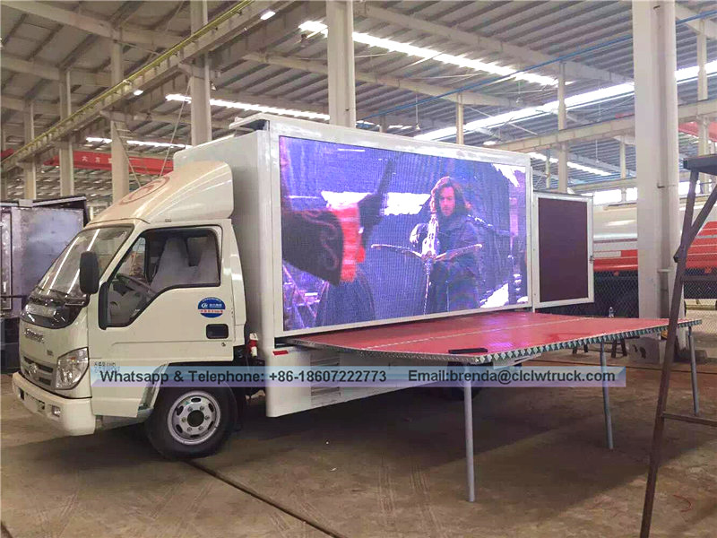 Foton mobile LED truck, outdoor advertising truck for sale