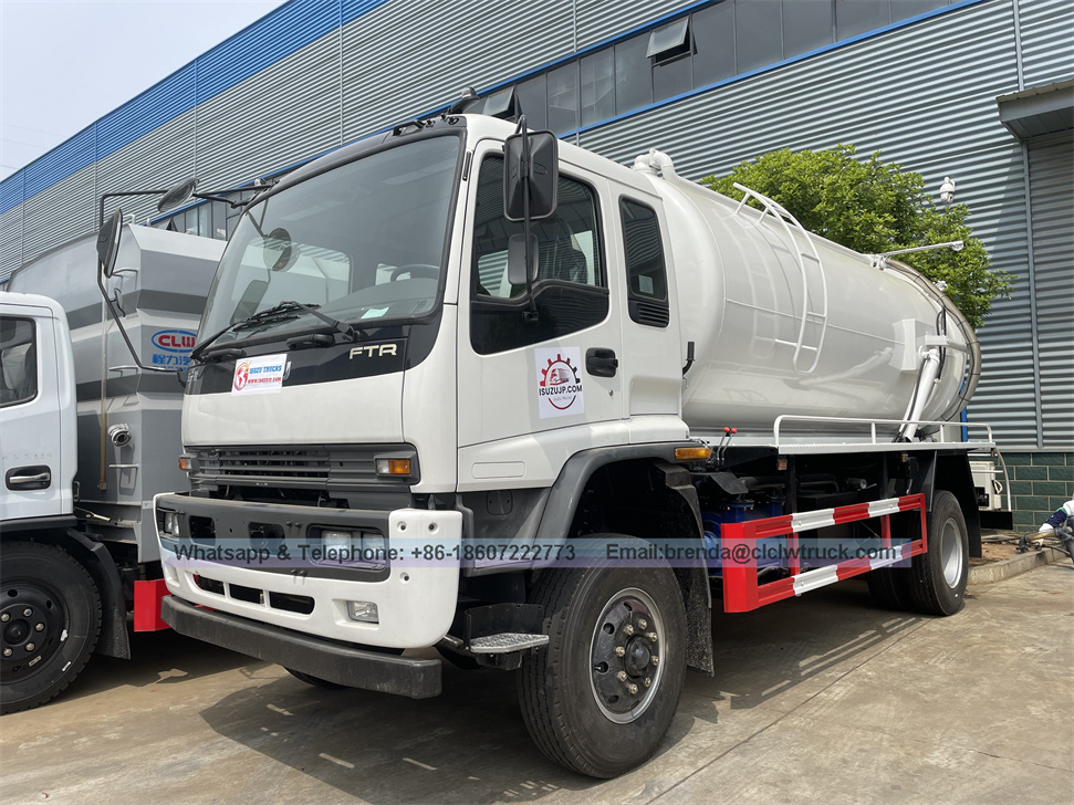 ISUZU 12cbm Cleaning  sewage suction truck