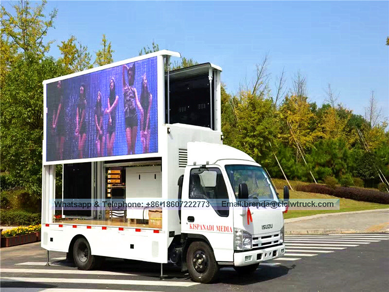 Мобильный светодиодный грузовик Isuzu (P4, P5, P6), SMD -экрана