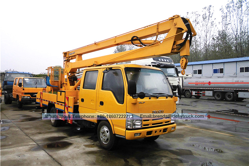 ISUZU Double Cab 12-30 mètres Fournisseur de camions élévateurs à godets