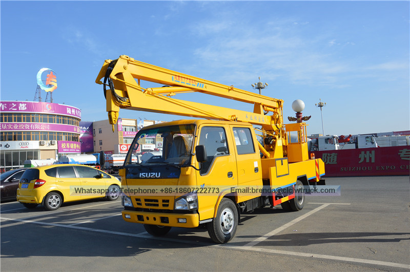 ISUZU Truck Supplier China, ISUZU High-altitude Operation Truck China, 16 Meters High  Working Truck China Manufacturer