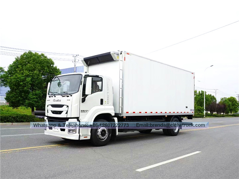 Isuzu冰箱供应商中国,冰箱卡车15吨