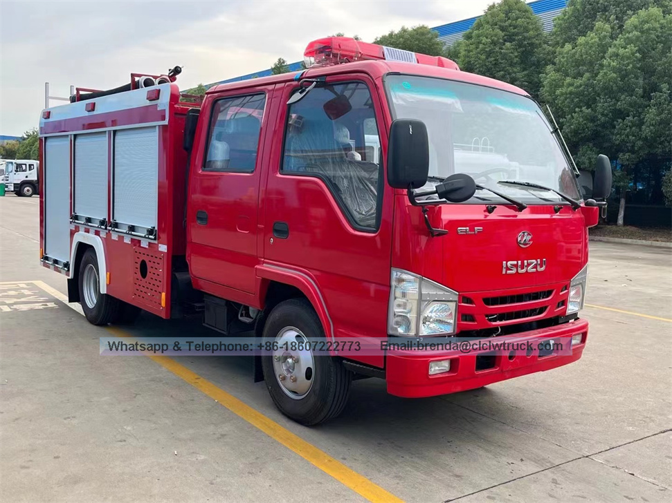 Truck Isuzu Fire Mine Group 2CBM 2TON 2000L Небольшой водный бак Пожарная машина для горячей продажи