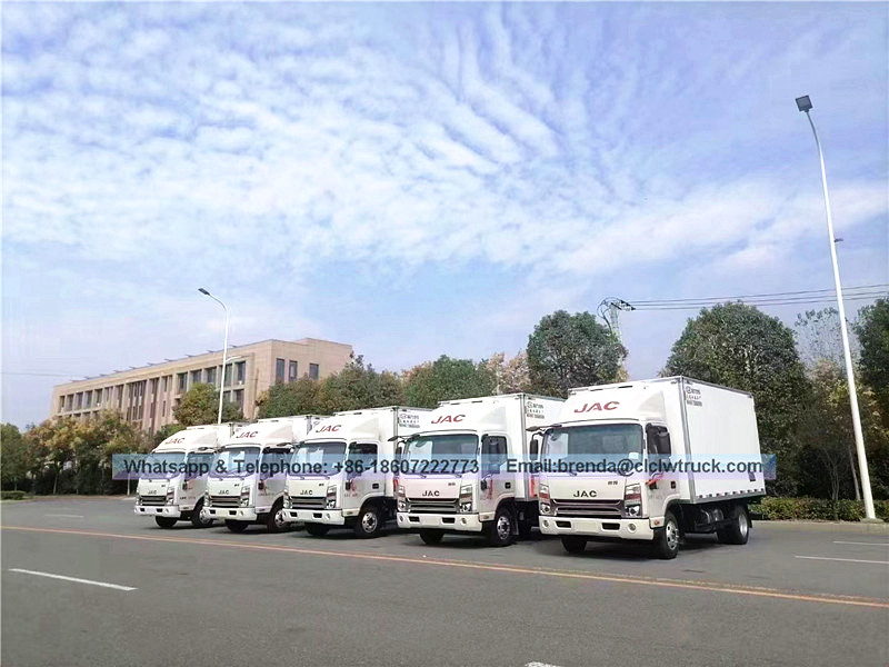 Jac 3-6 tan trak peti sejuk beku untuk pengangkutan makanan atau vaksin