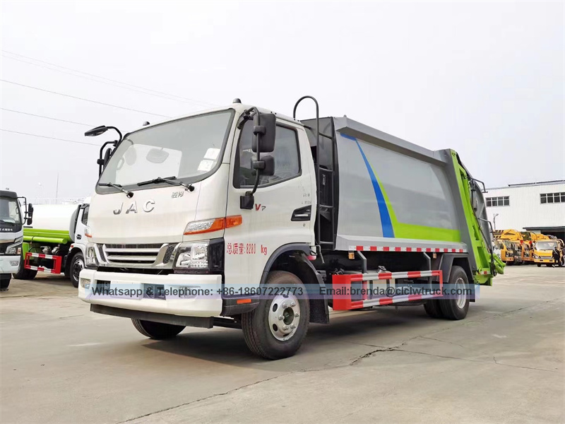 JAC 5T Compress Garbage truck-5m3 waste compactor JAC garbage transport vehicles