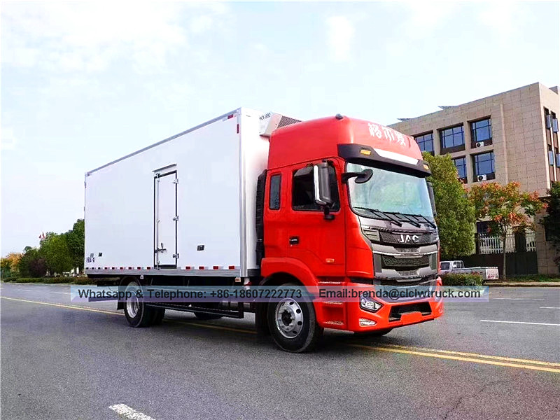 JAC 7-10T Mobile Revigerator Container Truck-Cream Fruity