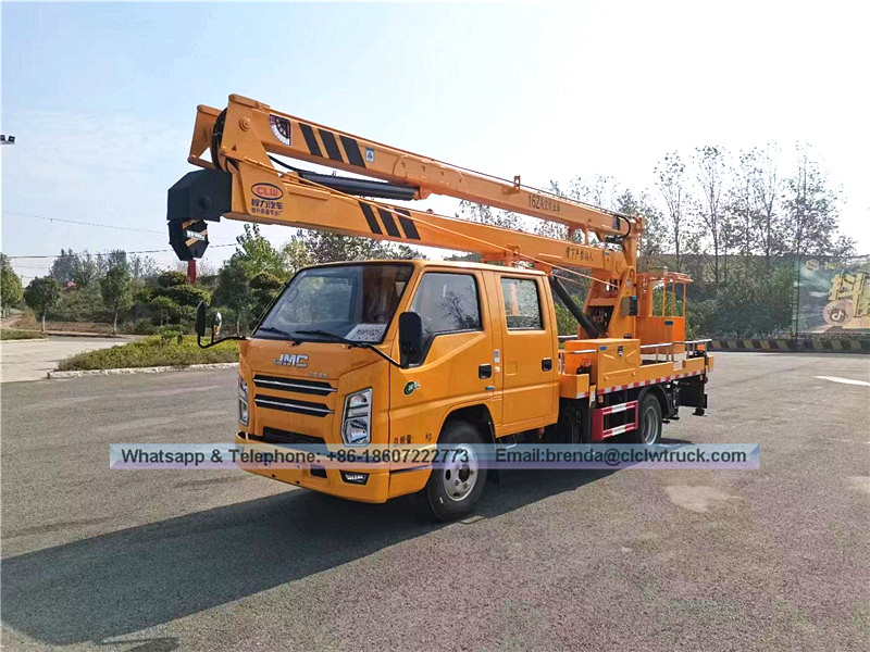 JMC Aerial Lift Truck Supplier, China JMC High Working Truck Manufacturer, 16 Meters Aerial Working Truck For Sale