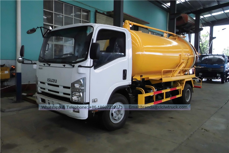 Japon ISUZU 6000L 6CBM 6M3 SEWARE SUIGNANCE DU TOUCLE AUSSIR-1600 - 2200 gallons