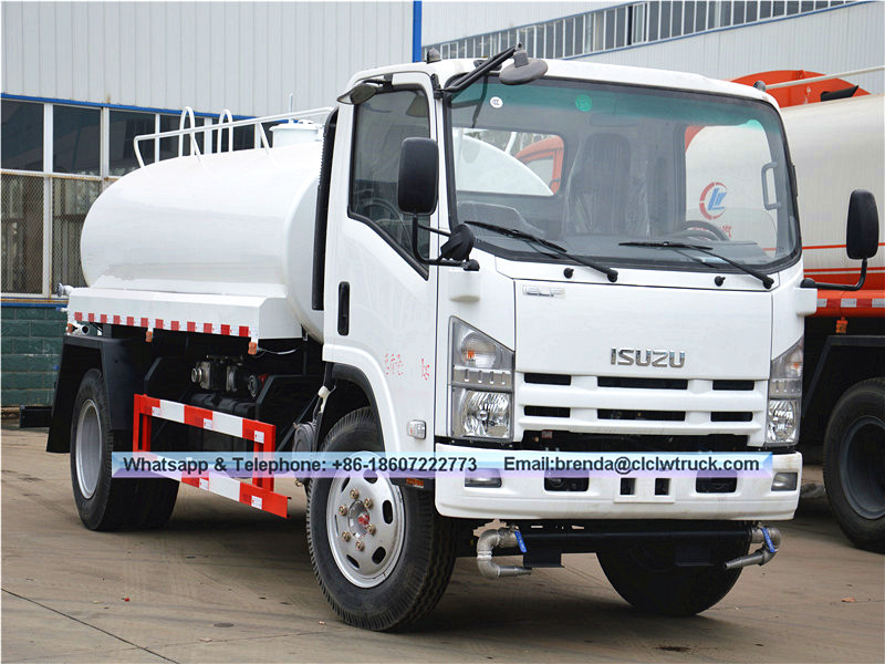 Caminhão de água japonês Isuzu 5000liter, 4x2 Japan Isuzu Water Tank Truck, Mini Japan Water Tank Truck Supplier