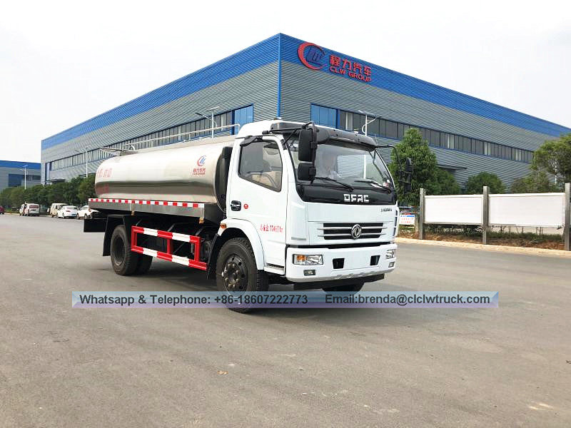 ขับมือซ้าย/ขวา 8000 ลิตรสแตนเลสรถบรรทุกนมขนาดเล็กขายรถบรรทุก