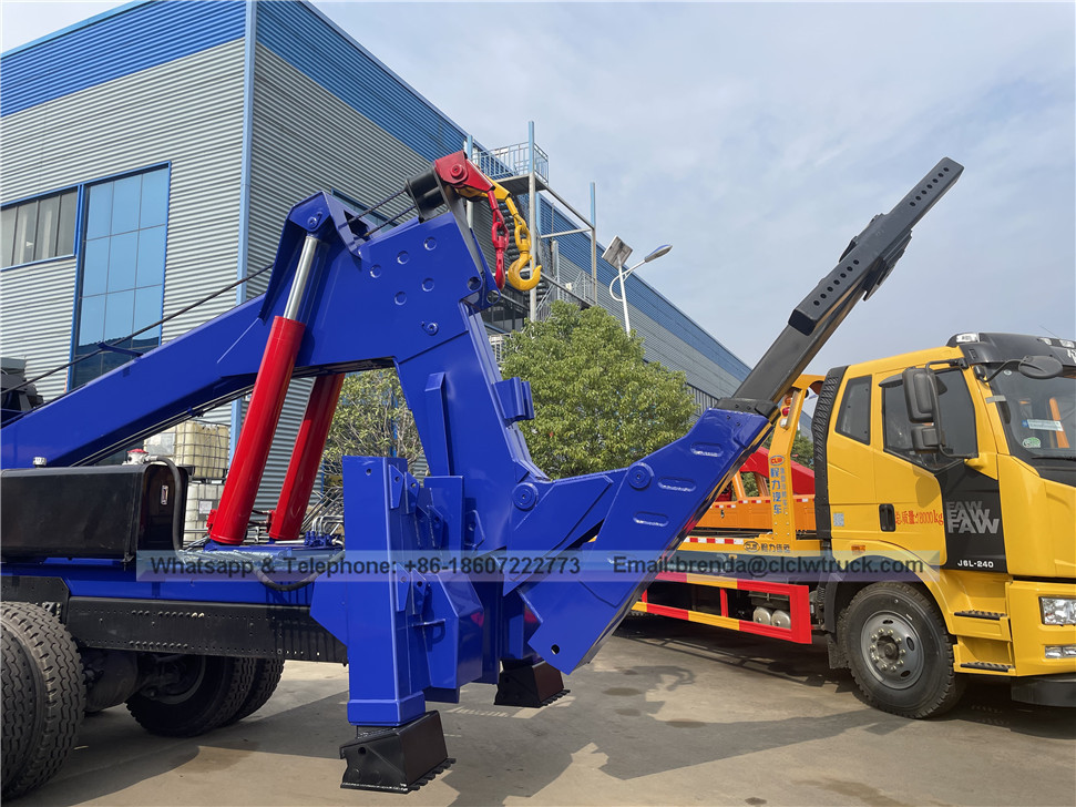 การออกแบบใหม่แบบบูรณาการ 30 ตัน Wrecker Truck Body Rotator Wrecker Towing Truck