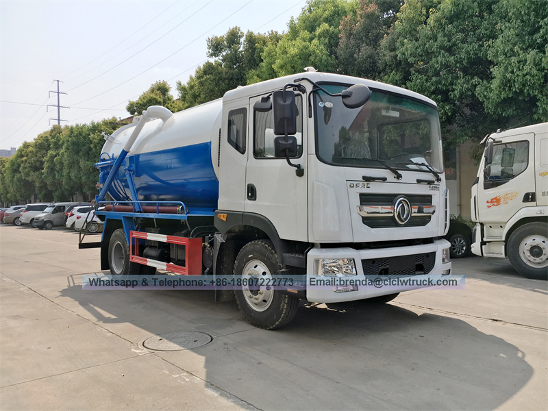 New or second hand Howo dongfeng foton 4x2 Sewage vacuum suction Tanker Truck for sale
