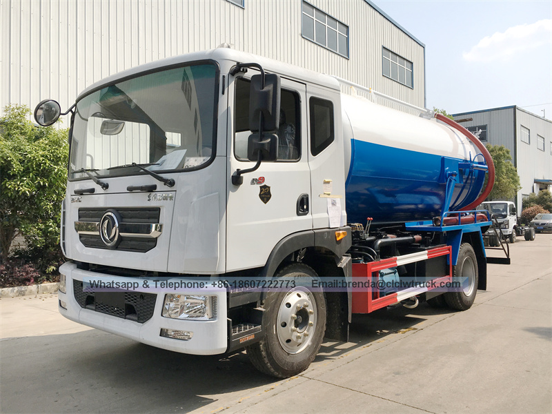 新的或二手Howo Dongfeng Foton 4x2污水真空吸力器卡车出售