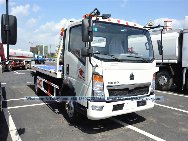 Sinotruk Howo 3-5Ton Road Wrecker Truck, Howo 4x2 Road Wrecker Truck fournisseur