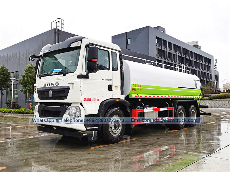 Sinotruk Howo 6x4 4400 gal 20000liter รถบรรทุกน้ำ