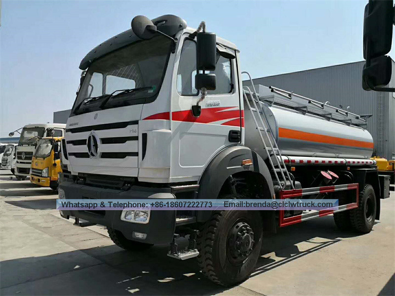 Harga kilang North Benz Beiben 6x4 6x6 8x4 25cbm Truck Tanker Oil untuk Dijual