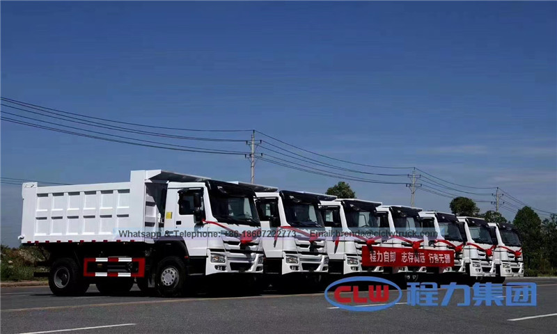 sino truck howo 4x2 6 wheels 20 T 290hp used dump truck