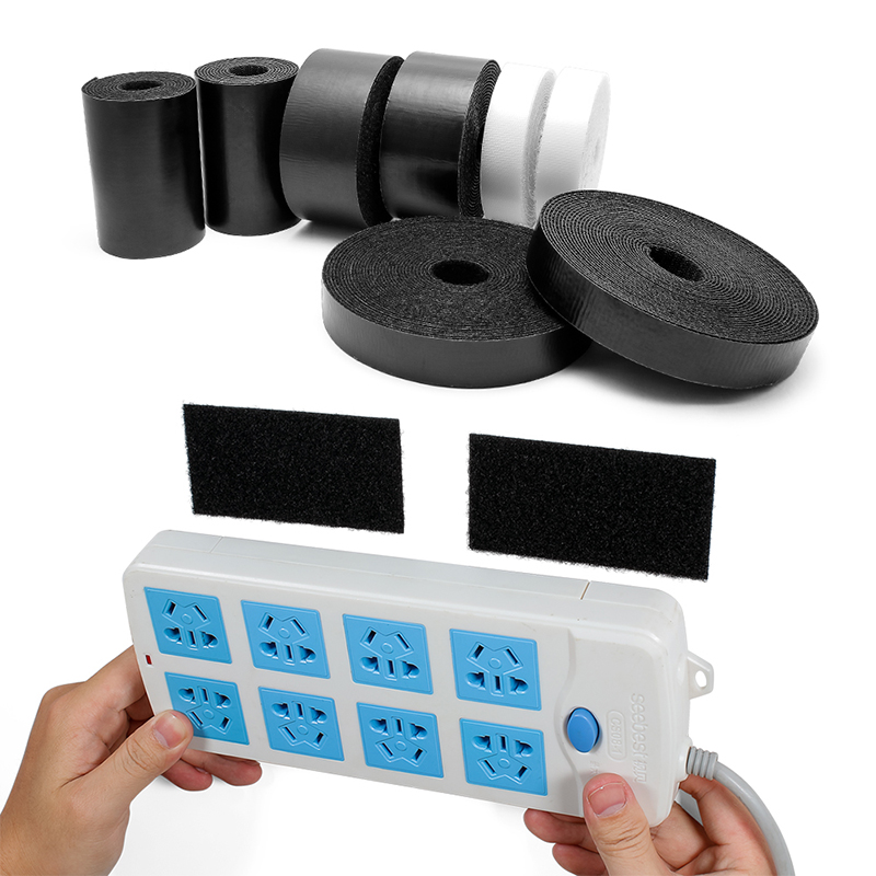 أسود قوي لزجة ذاتية اللصق ملصقات سينون الشركة المصنعة توفر قشر النايلون 100 ٪ يمكن الجمارك عصا هوك وحلقة