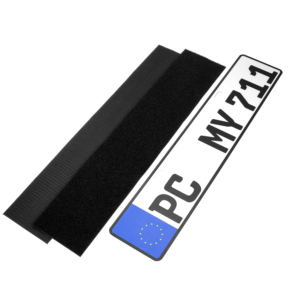 Car License Plate Fixing Tape Hook and Loop Double Sided Adhesive Number Plate Sticky Pads
