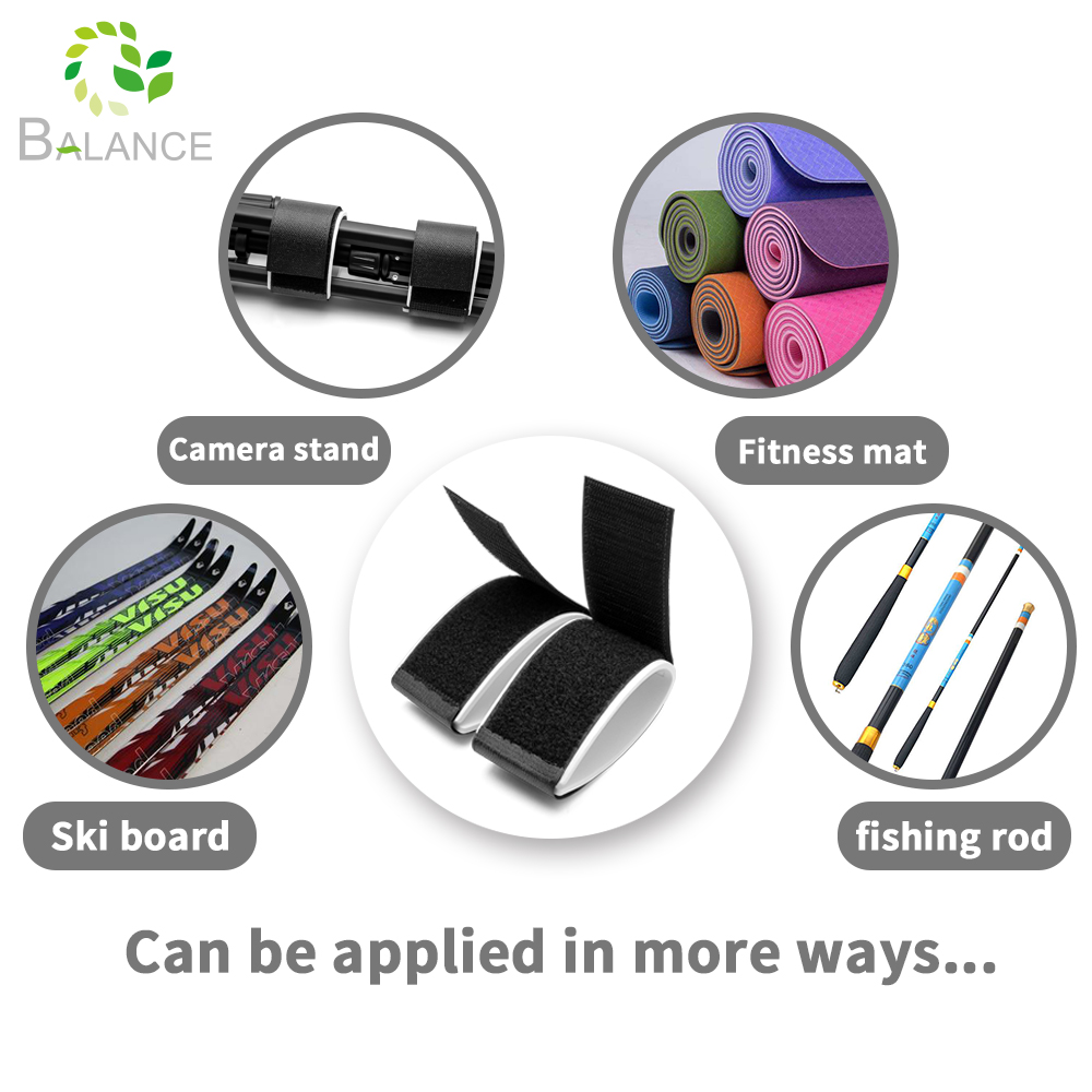 Benutzerdefinierte Gürtel Nylon Skiband Klettgürtel Ski Gürtel benutzerdefinierte Logo Ski Wickelriemen bunte Klettband