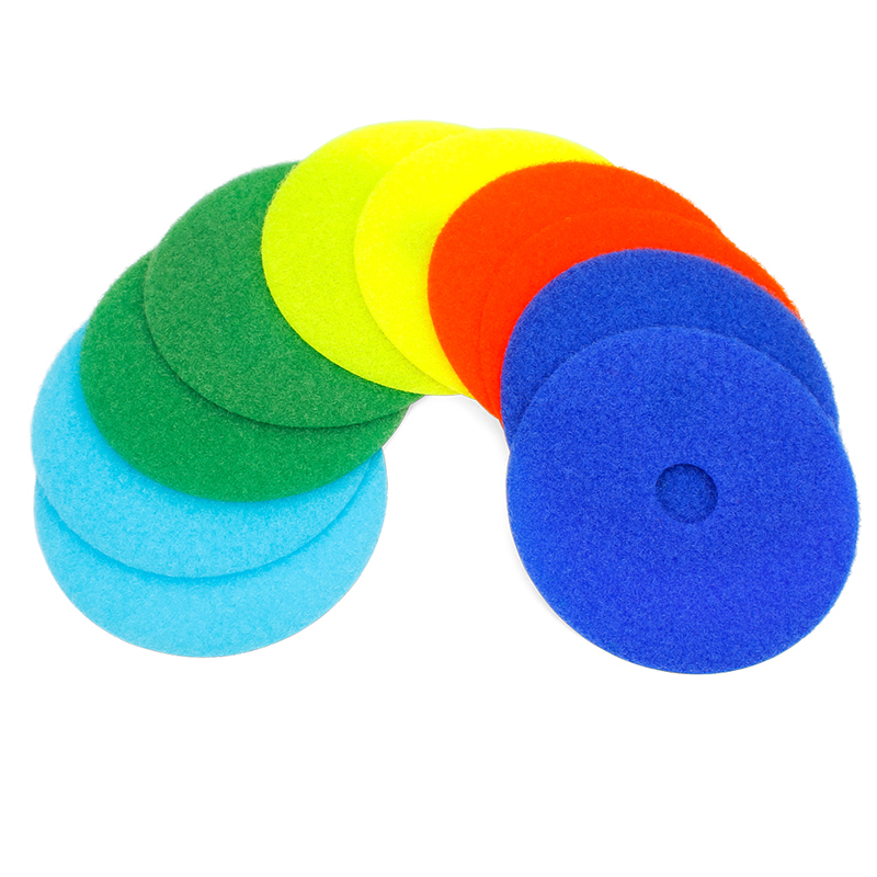 Custom size and color angle grinder machine burnishing pad floor maintenance car marble polishing pad