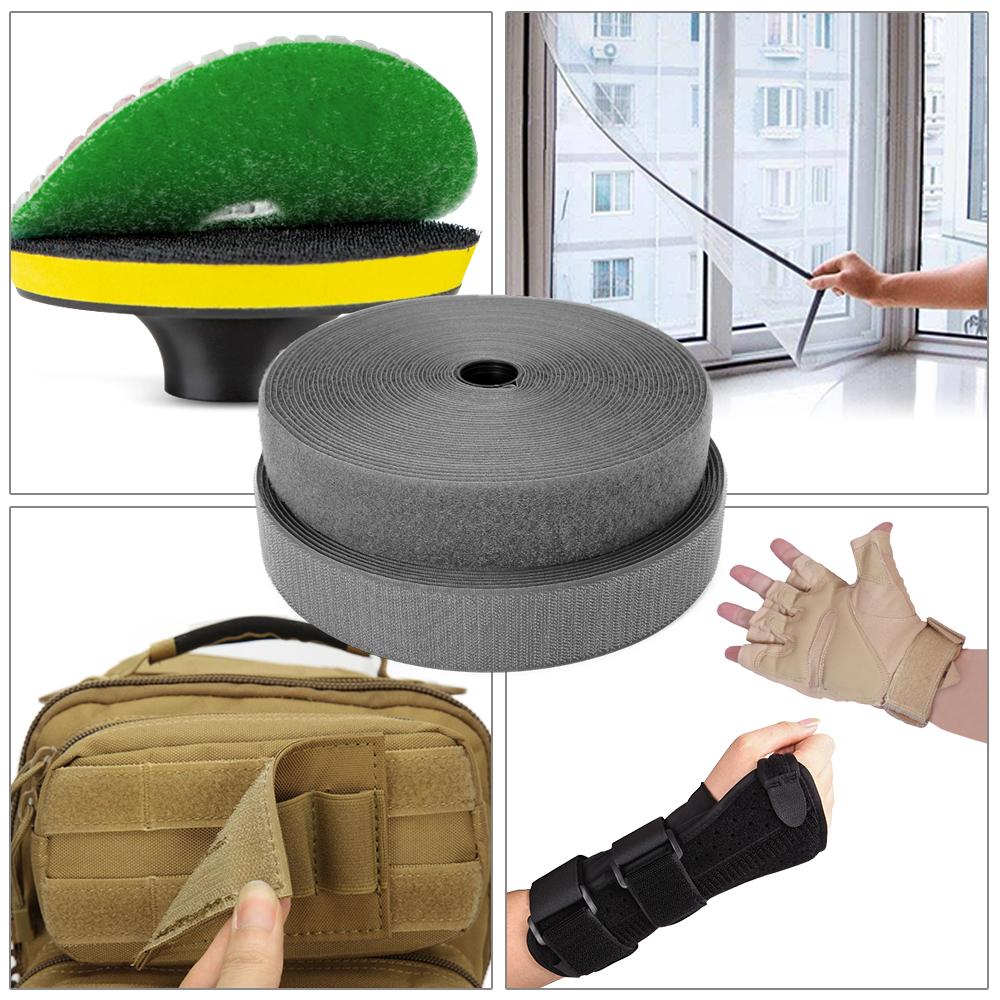 Bevestigingsschoenen met accessoires gelijmd zacht dun klittenband klettband