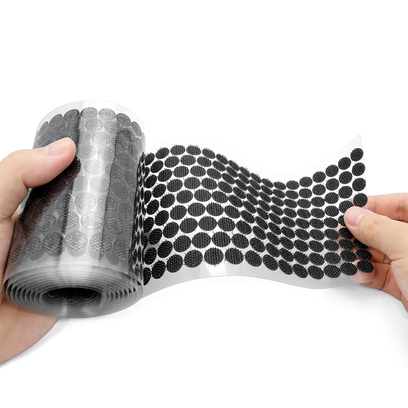 Foam & Fasteners Durable Round Fastener Labels Coloured White Coins Circle Coin Self Adhesive Clear Hook And Loop Circles Dots