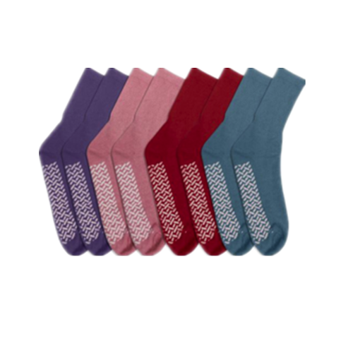 Calcetines antideslizantes de agarre hospitalarios personalizados calcetines médicos de zapatillas de hospital a granel