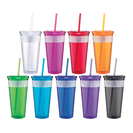 Taza plástica de fiesta con tapas