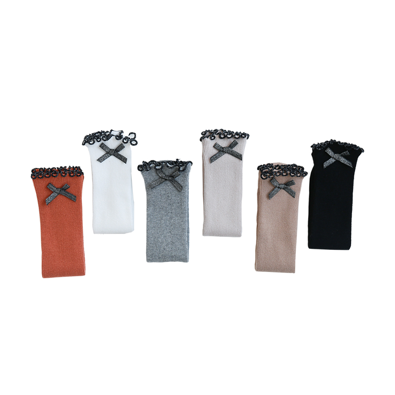 Collants pour Fille Bas de Genou Blanc Long avec Bas Genouillère Bas Chaussettes Bébé sur les Chaussettes Genou Pour Enfants