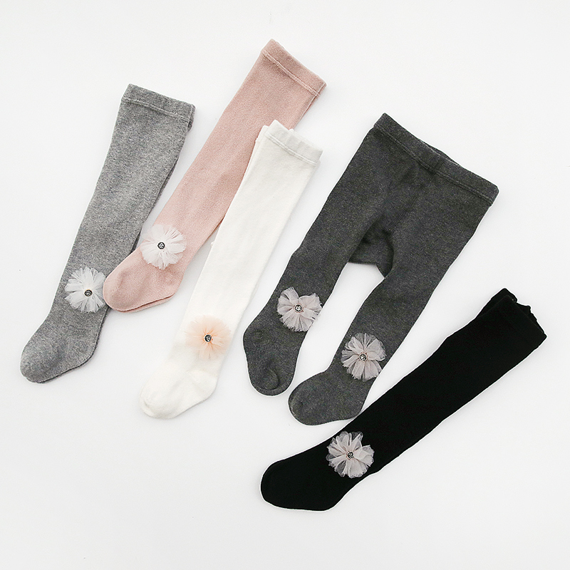 Collants pour Fille Bas de Genou Blanc Long avec Bas Genouillère Bas Chaussettes Bébé sur les Chaussettes Genou Pour Enfants