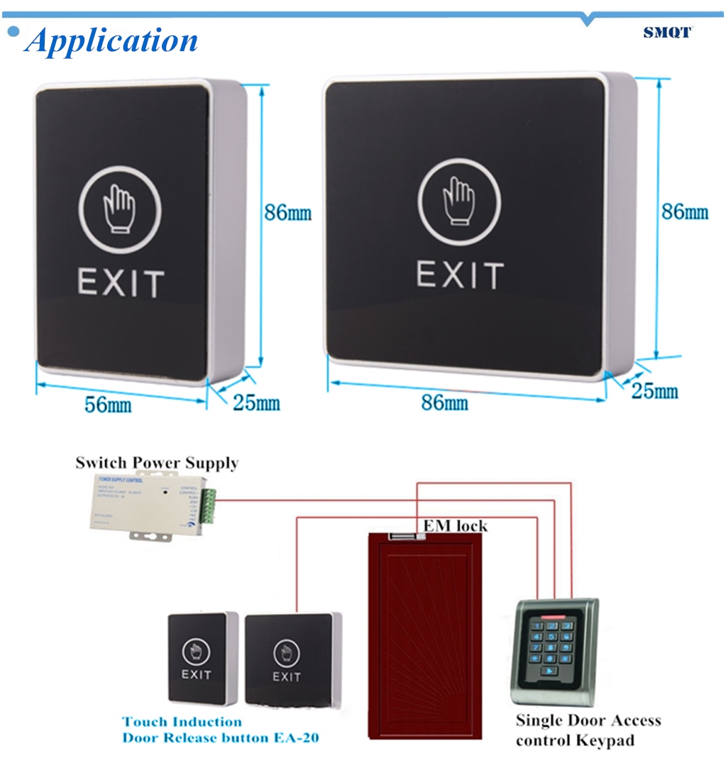 LED back light door switch button