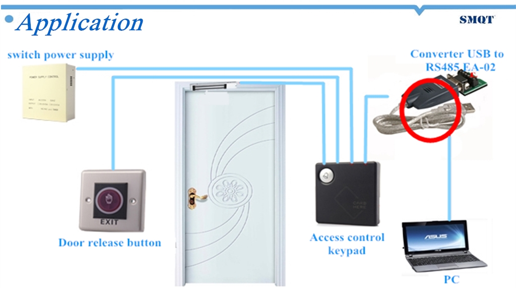 Data transmission converter USB to RS485 EA-02