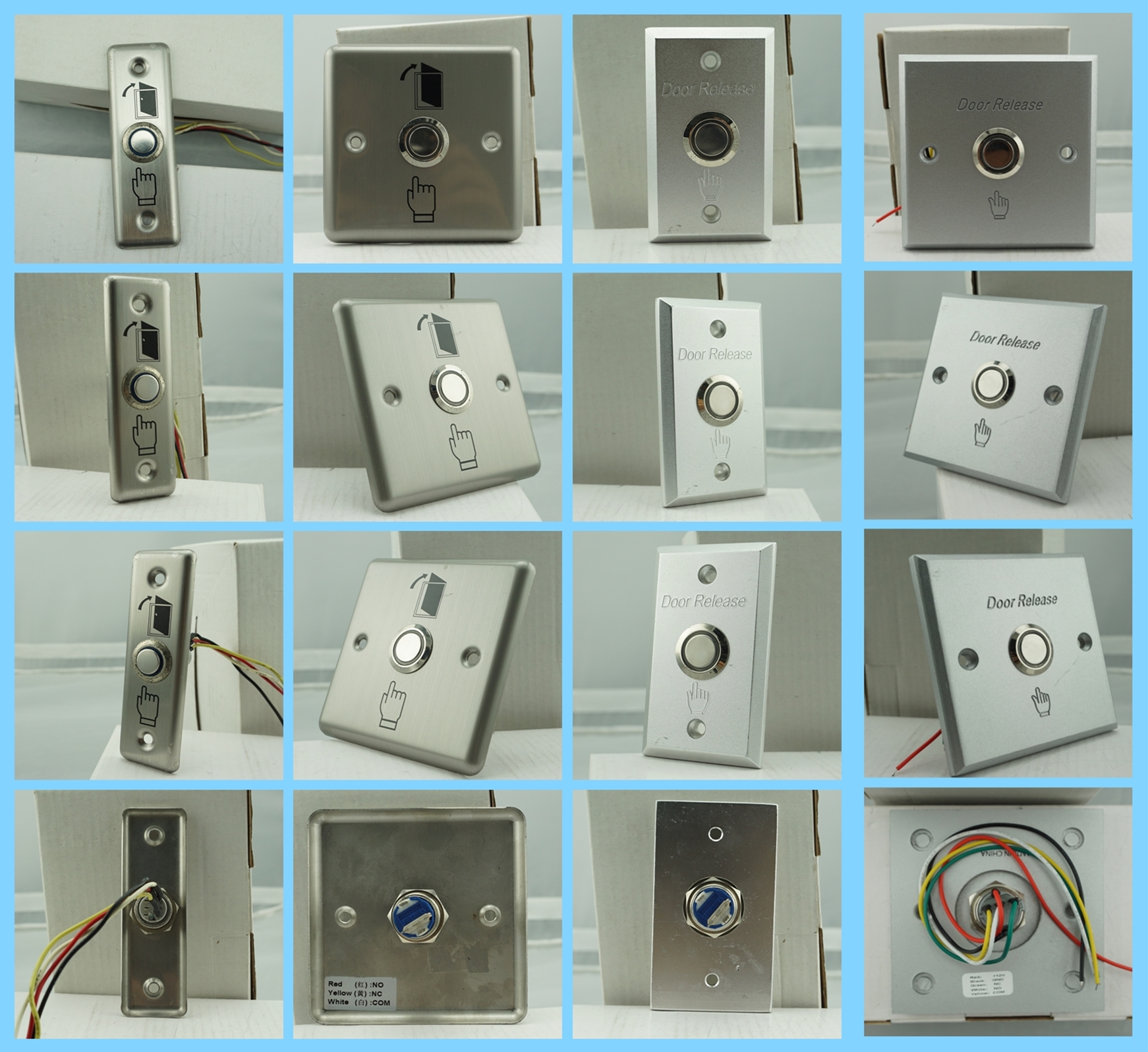 LED door release button