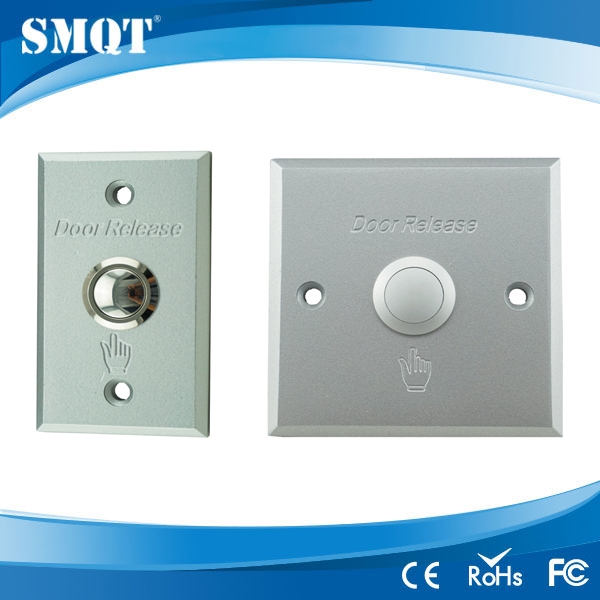 Aluminum panel door release/switch button