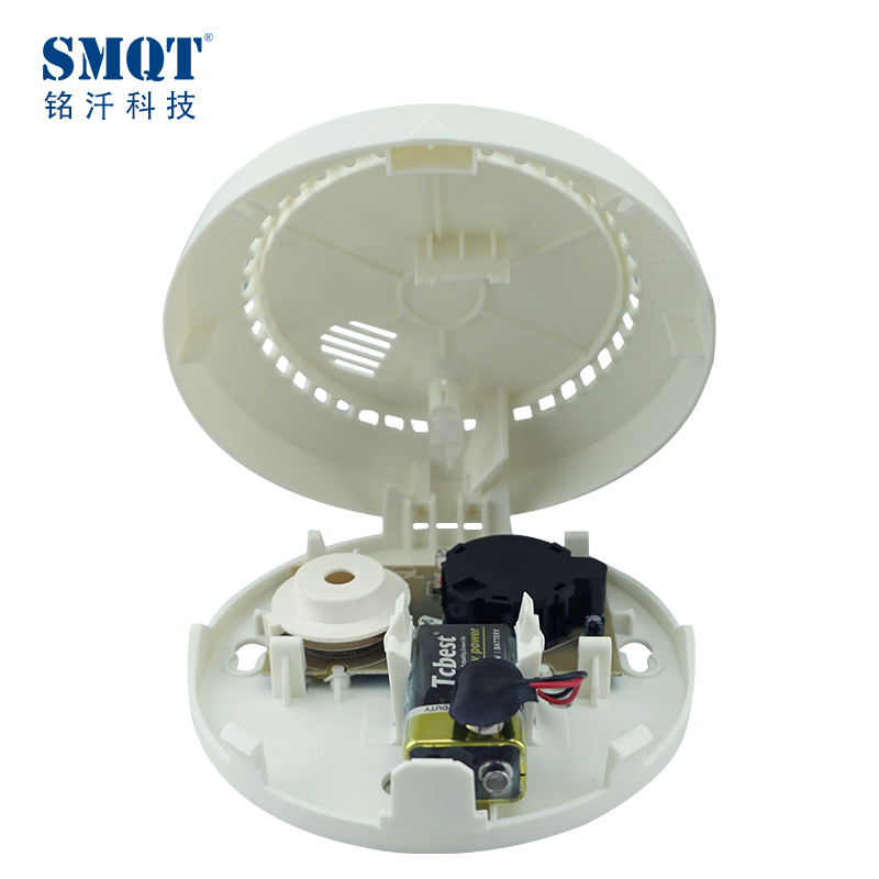 Battery power supply standalone photoelectric smoke detector